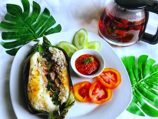 grilled salmon with vegetables