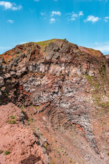 Vesuvius National Park is an Italian national park centered on the active volcano Vesuvius, southeast from Naples.