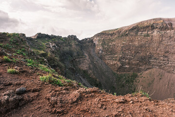 Vesuvius National Park is an Italian national park centered on the active volcano Vesuvius, southeast from Naples.