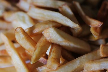 Closeup of tasty french fries