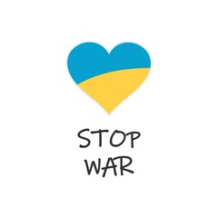 War in Ukraine. Russia attacked Ukraine. Stop war. Prayer for Ukraine. vector