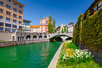 Ljubljana city center and architecture