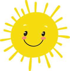 happy sun cartoon,sun,cartoon,weather,yellow,sunshine with a smile