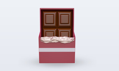 3d chocolate Latvia flag rendering front view