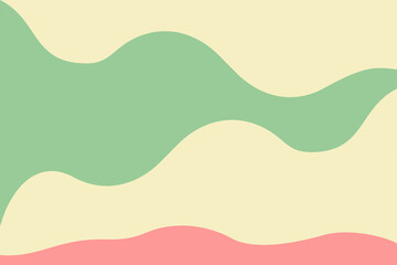 abstract background with yellow, green and pink waves