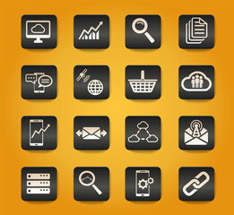 Data analytic simply icons