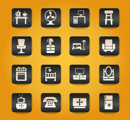 furniture icon set