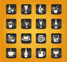 glasses icon set