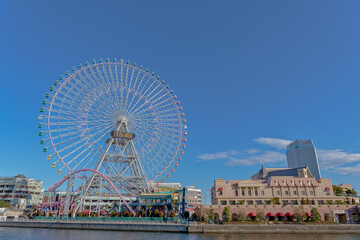 Obraz premium 神奈川県横浜市西区みなとみらいの都市景観