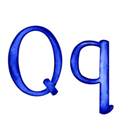 Letter Q Capital and lower case