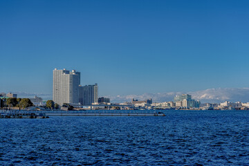 Fototapeta na wymiar 神奈川県横浜市西区みなとみらいの都市景観