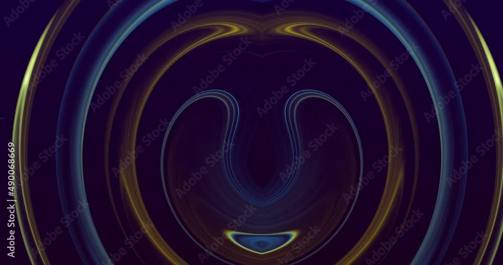 Aufkleber abstract colorful neon light triangle rotating tunnel animated background colorful vj loop background