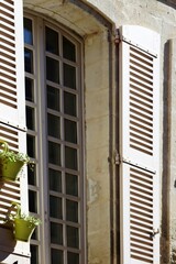 Fototapeta premium window with shutters