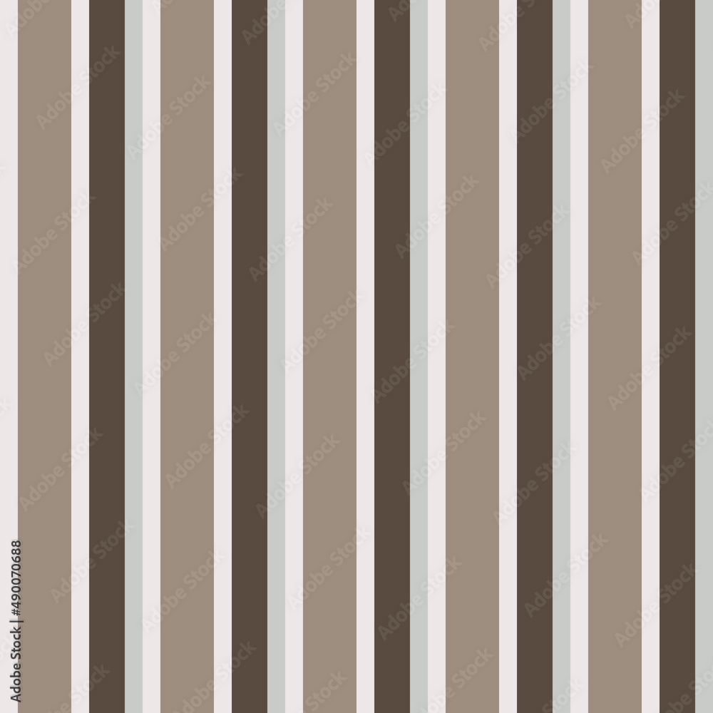 Poster classic striped seamless pattern in brown palette. vertical parallel lines on a light background. in