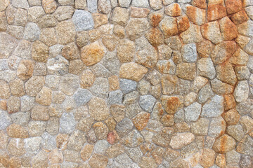 Stone walls are stacked together to form a wall.