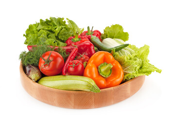 Fresh and ripe vegetables. Healthy vegan food.