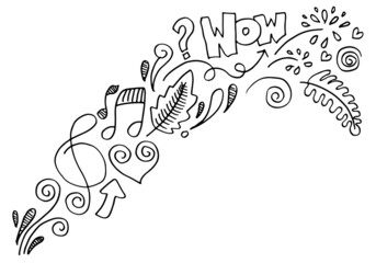Hand drawn creative art doodle design concept, abstract concept illustration and it can also be for wall graffiti art.