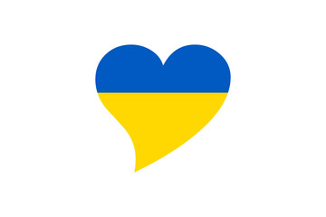 Herz in Farben der Ukraine - obrazy, fototapety, plakaty