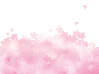 ピンクの桜フレーム（下）