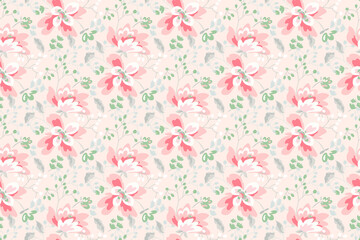 Muster mit hübschen kleinen Blumen, kleiner Blumenfreiheits-nahtloser Beschaffenheitshintergrund. Frühling, Sommer, romantischer Blumengarten, nahtloses Muster für Ihre Designs