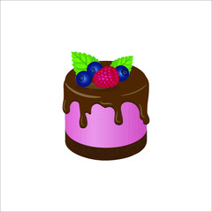 chocolate cake with cherry