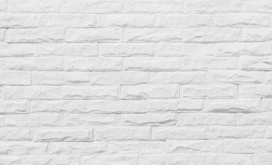 White grey brick wall texture with vintage style pattern for background and design art work. - obrazy, fototapety, plakaty