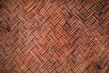 Wooden textured of table or wall of handcraft or handmade for background textured usage.