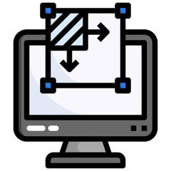 FRAME filled outline icon,linear,outline,graphic,illustration