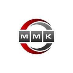 MMK Letter Initial Logo Design Template Vector Illustration