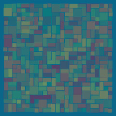 Fototapeta premium Offset Quads generative art background art illustration