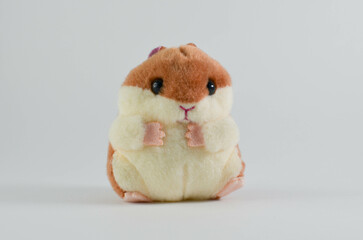 hamster.a plush toy on a white background.