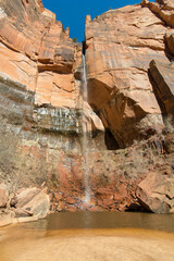 Emerald Pools Waterfall, Zion National Park.