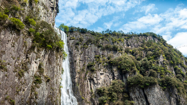 Wencheng County, Wenzhou city, Zhejiang Province, China, baizhangji Waterfall group