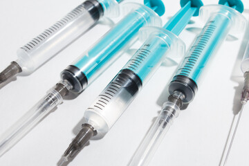 medical syringe for injection 