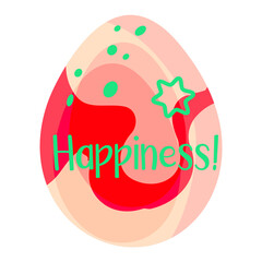 Easter drawing. Easter eggs. For the feast of the Christian and Catholic baptism. Church traditions. Bright colors.