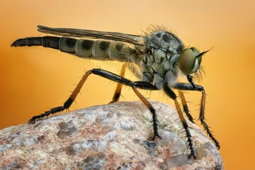 a fly is sitting on a plant