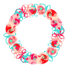 Easter drawing. Easter eggs. For the feast of the Christian and Catholic baptism. Church traditions. Bright colors.