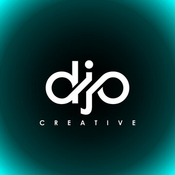 DJO Letter Initial Logo Design Template Vector Illustration