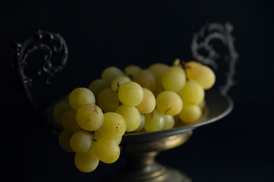 white grape in antique still life
