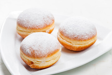 donuts filled with apricot jam