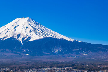 Naklejka premium 富士山 冬景