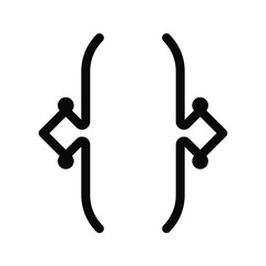 Parentheses Icon. Bracket, Curly, Brace, Punctuation Symbol - Vector illustration.