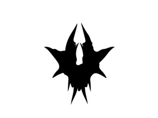 silhouette of a dragon