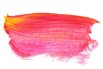 abstract acrylic watercolor paint brush stroke texture isolated on white background for logo and...
