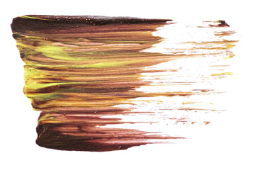 abstract acrylic watercolor paint brush stroke texture isolated on white background for logo and...