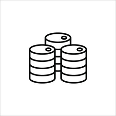 Barrel oil icon. Simple illustration of barrel oil icon for web on white background