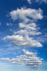 blue sky with clouds as background