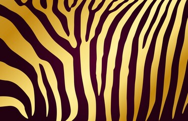 Fototapeta na wymiar Abstract background in the form of a zebra pattern with golden stripes