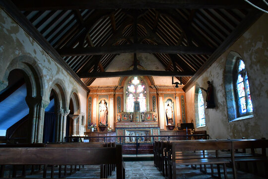 Pouldreuzic, France - May 16 2021 : Penhors Chapel