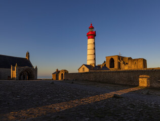 Saint-Mathieu Lighthouse, Pointe Saint-Mathieu in Plougonvelin, Finistere, France